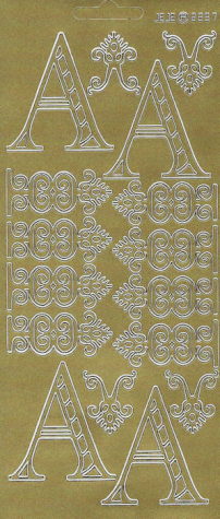 Sticker Buchstabe 'A' - gold