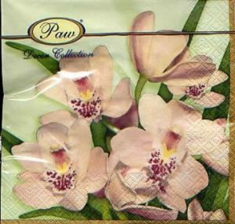 Serviette Wild orchid green