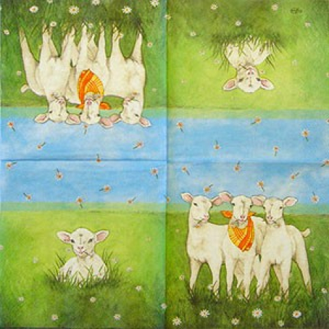 Servietten Little lambs - Pack 20 Stück