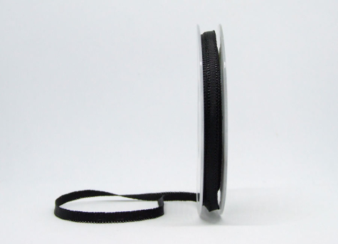 Uniband 6 mm - schwarz - 1 Meter