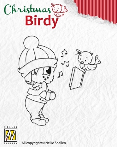Clear Stamp - Christmas Birdy - Christmas song