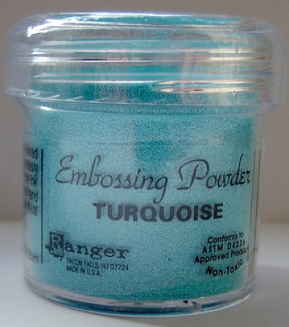 Ranger Embossing Pulver - turquoise