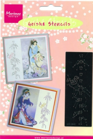 Stickschablone - Geisha Stencil - Bambus