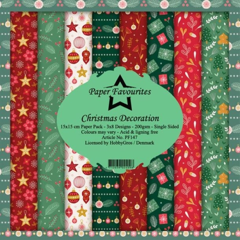 Paper Pack Christmas Decoration - 15 x 15 cm