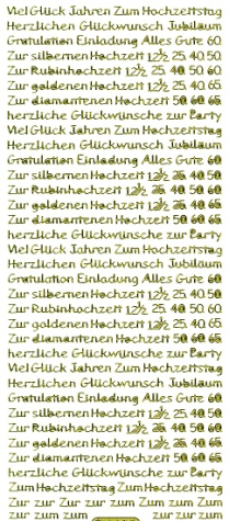 Sticker Texte divers - 443 - gold <br> 1 Bogen 23x10 cm