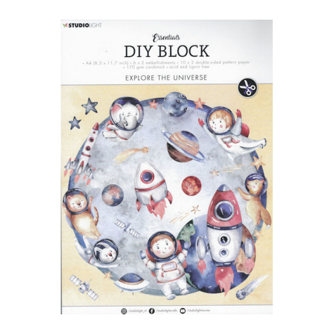 DIY Block Explore the universe - DIN A4
