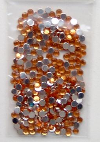 Acryl-Strasssteine rund Ø 3 mm, orange - ca. 300 Stück