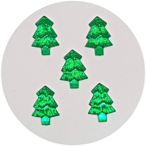 Acryl-Strasssteine Tannenbäume - ca. 10 Stück