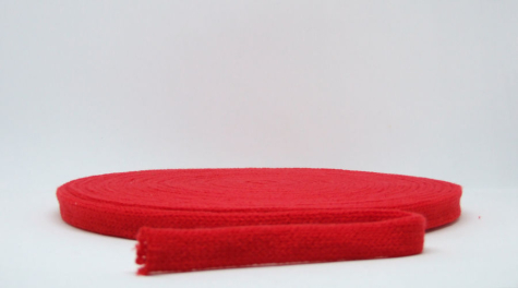 Strickschlauch rot 15mm breit - 1 Meter