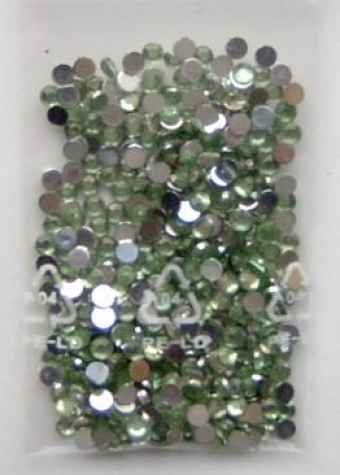 Acryl-Strasssteine rund Ø 3 mm, hellgrün - ca. 1000 Stück