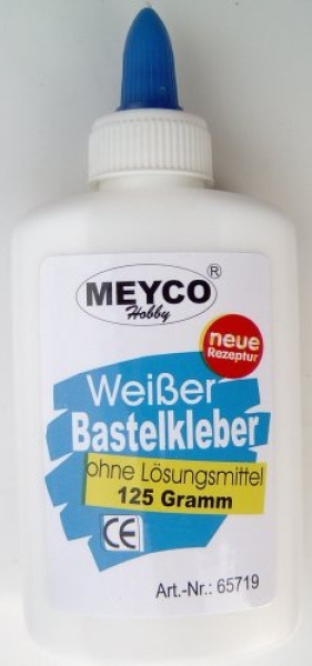 Bastelstube Michaelis - Weißer Bastelkleber - transparent trocknend