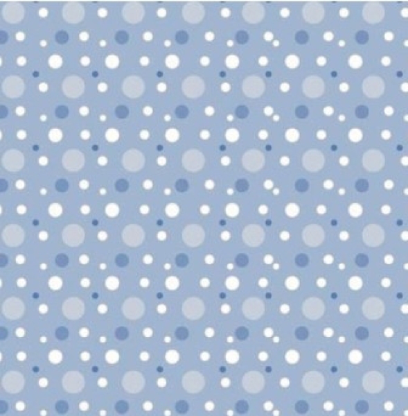 Scrapbooking Papier 12" x 12" - Punkte blau/weiß