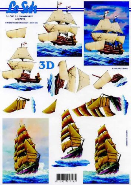 3D Bogen - A4 - Le Suh 4169690 - Segelschiff