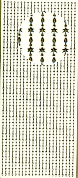 Sticker Stern-Linien - 0103 - gold1 Bogen 23x10 cm