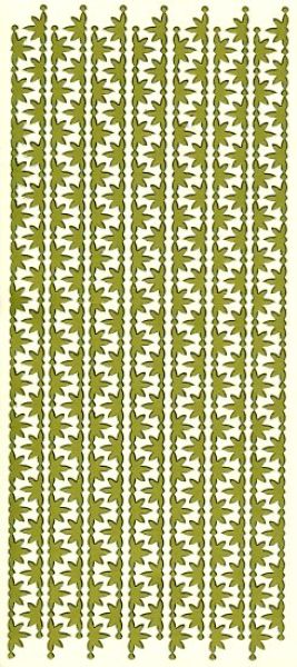 Sticker Zierrand - gold1 Bogen 23x10 cm