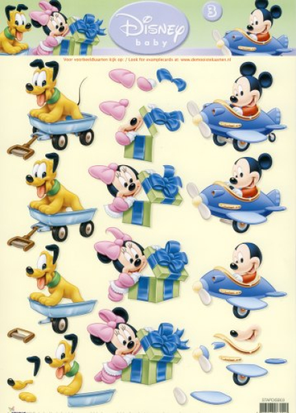 3D Etappen-Bogen 'Disney Baby' Nr. 3