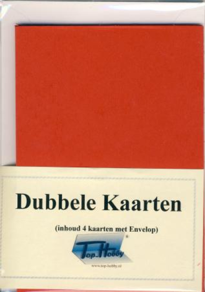 5 Doppelkarten mit Umschlag A6 - 13 rot