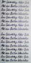 Sticker Zum Geburtstag - silber <br> 1 Bogen 10x23 cm