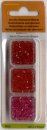 Acryl-Facettenperlen Ø 4 mm, ca. 12 g - hellrot, rot, fuchsia