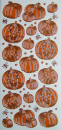 Sticker  Kürbisse - orange/gold<br>1 Bogen 10x23 cm