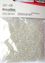 Rocailles Ø 2,5 mm - kristall irisierend