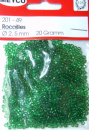 Rocailles Ø 2,5 mm - dunkelgrün transparent