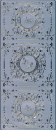 Spiegelsticker filigrane Kreise und Borden - silber <br> 1 Bogen 10x24 cm