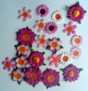 Paper Flowers pink - ca. 15 Stück