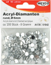 Acryl-Diamanten rund Ø 6mm, kristall - ca. 200 Stück