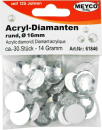 Acryl-Diamanten rund Ø 16 mm, kristall - ca. 30 Stück