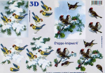3D Bogen - A4 - Le Suh 4169385 - Vögel auf Zweigen