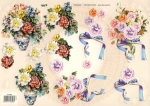 3D Bogen geprägt - TBZ 572896 - Blumenvase + Blumenstrauß