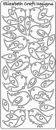Sticky Shape Vögel <br> doppelseitig klebender Sticker <br> 1 Bogen 10 x 23 cm