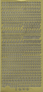 Sticker Alphabet - gold - 1 Bogen 23x10 cm