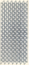 Sticker Zierrand - transparent/silber <br> 1 Bogen 23x10 cm