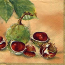 Serviette Chestnuts apricot