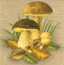 Serviette Mushrooms - beige