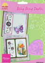 Stickschablone - Bling Bling Doodles BD8706 - Ecke mit Blumen