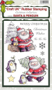 Rubberstamp/Stempelplatte "Santa & Penguin"