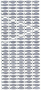 Spiegelsticker Ichthy - Fische 2cm - silber  <br> 1 Bogen 10x24 cm