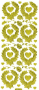 Sticker Kranz mit Herzen - 884 - gold <br> 1 Bogen 10x23 cm