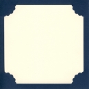 Quadratische Einsteck Karten - Kleine Welle <br>  20 Dunkelblau - 3 Karten mit Umschlag